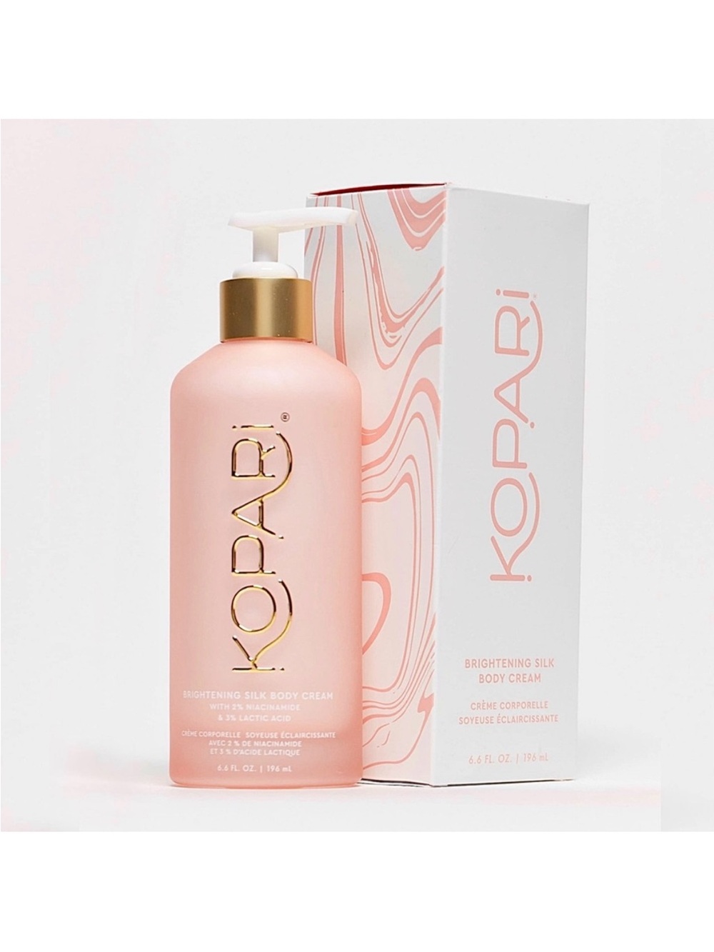 KOPARI Ultra Brightening Silk Body Cream – Niacinamide & AHAs – Full Size 6.6 oz